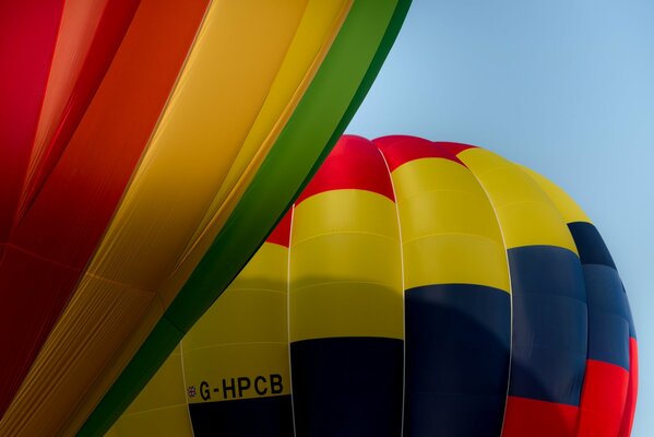 Two bright balloons