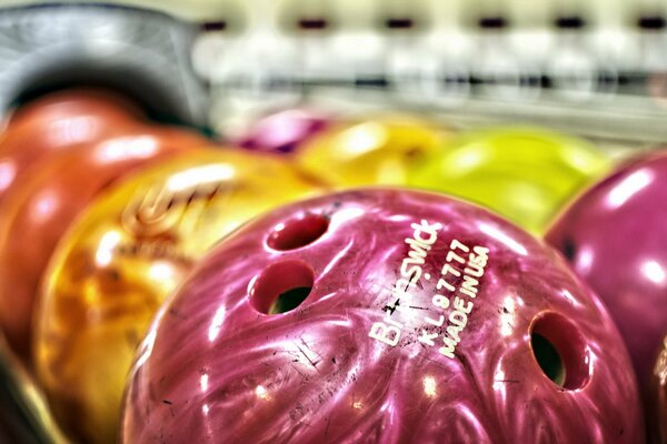 Beautiful bowling balls