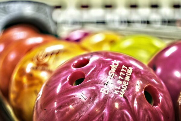 Belles boules de bowling