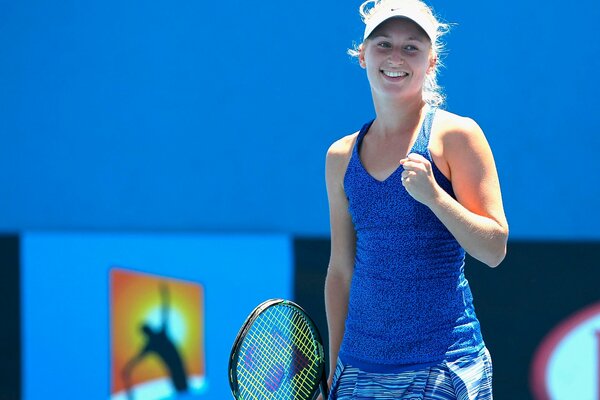 La tenista Daria Gavrilova sonríe