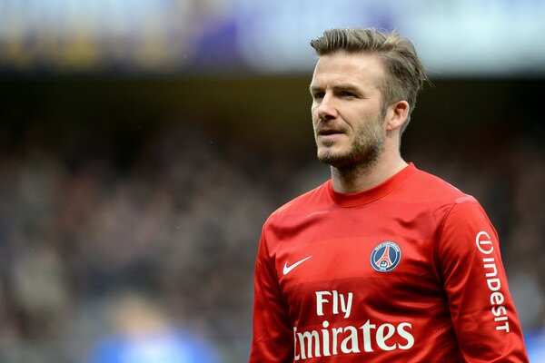 David Beckham close-up