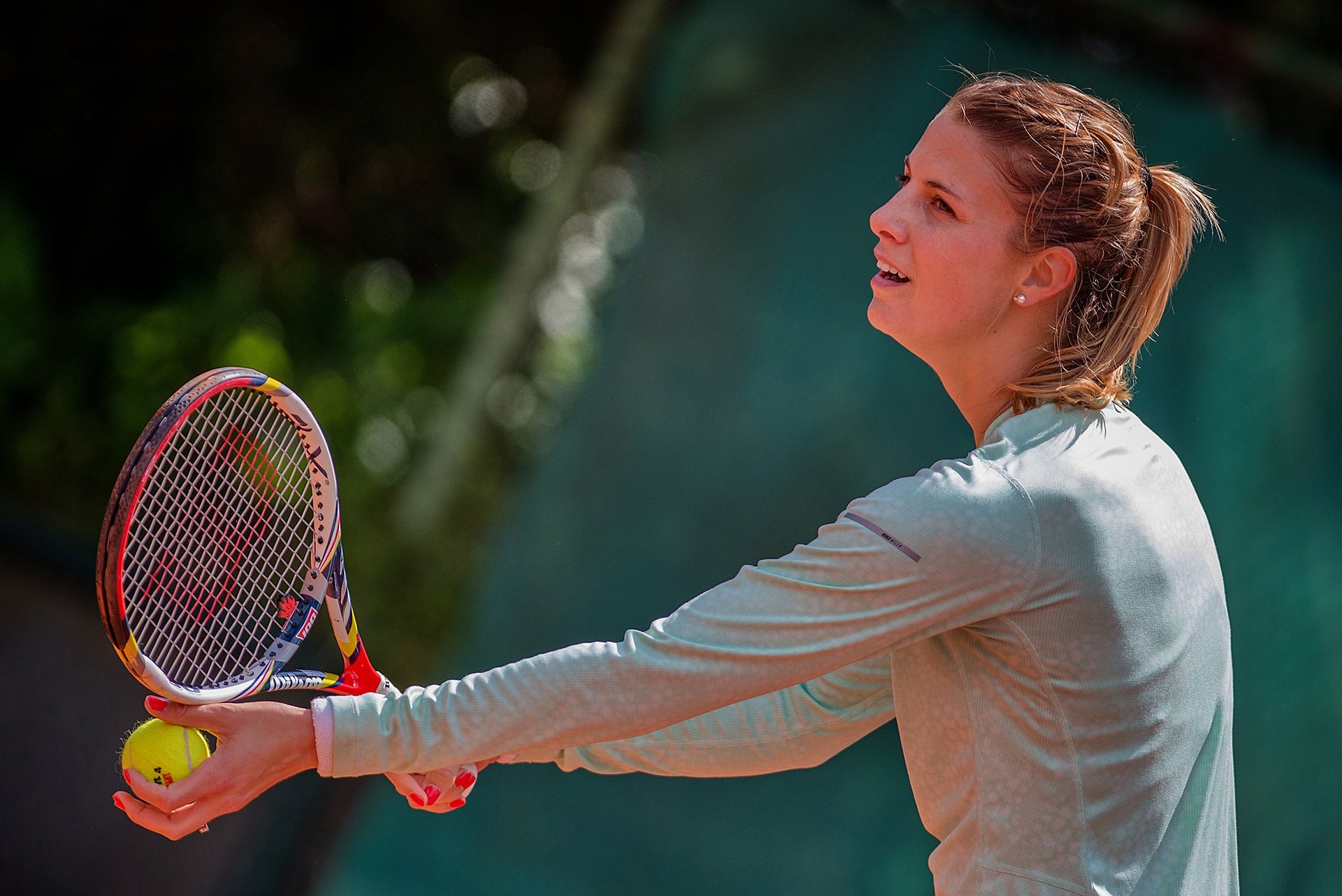 minella mandy tenista luxemburgués raqueta pelota