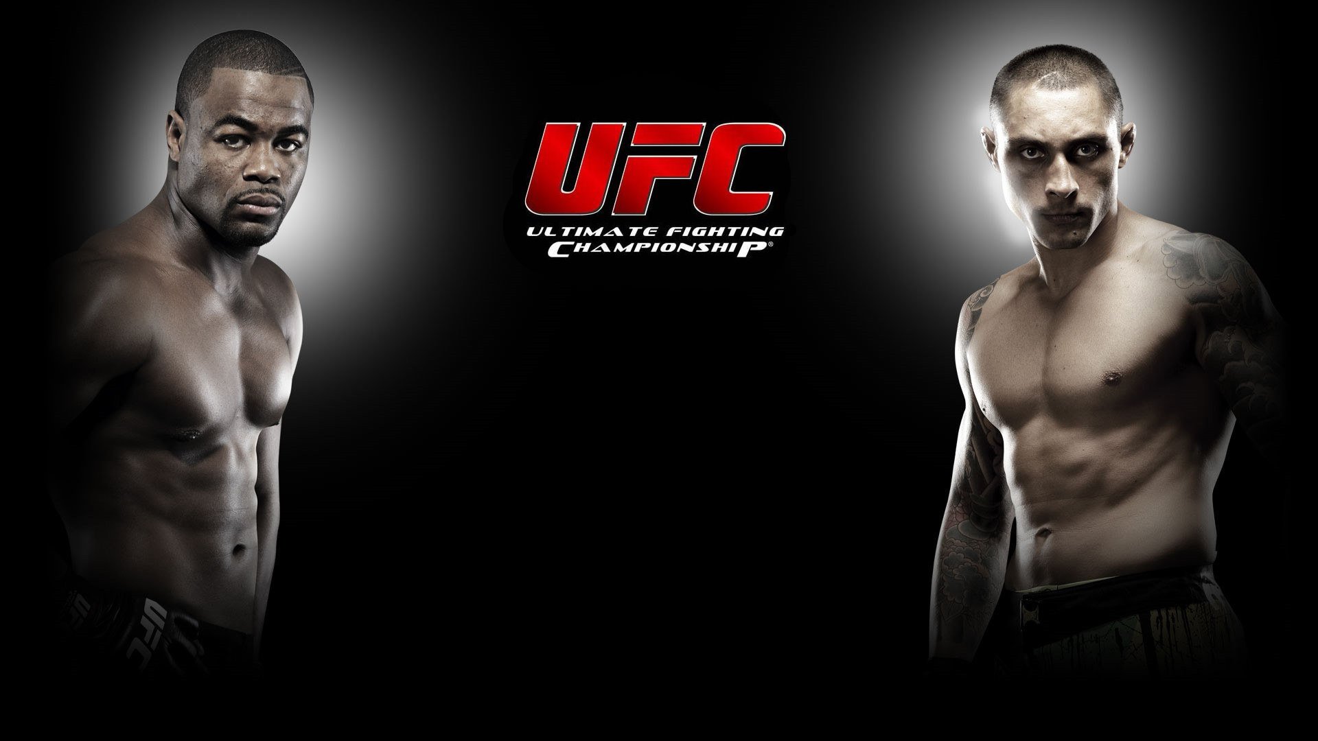 ufc combattants rashad evans thiago silva arts martiaux mixtes thiago silva fond noir logo