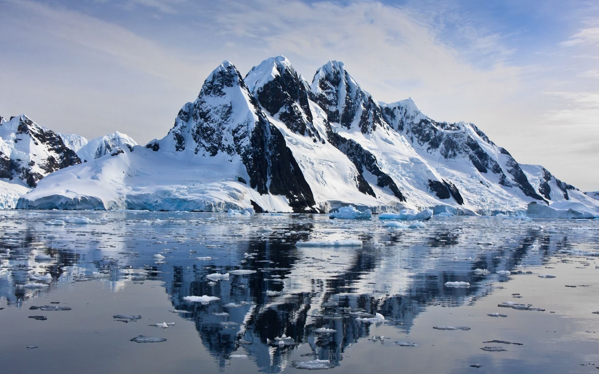 cielo neve natura riflessione acqua rocce