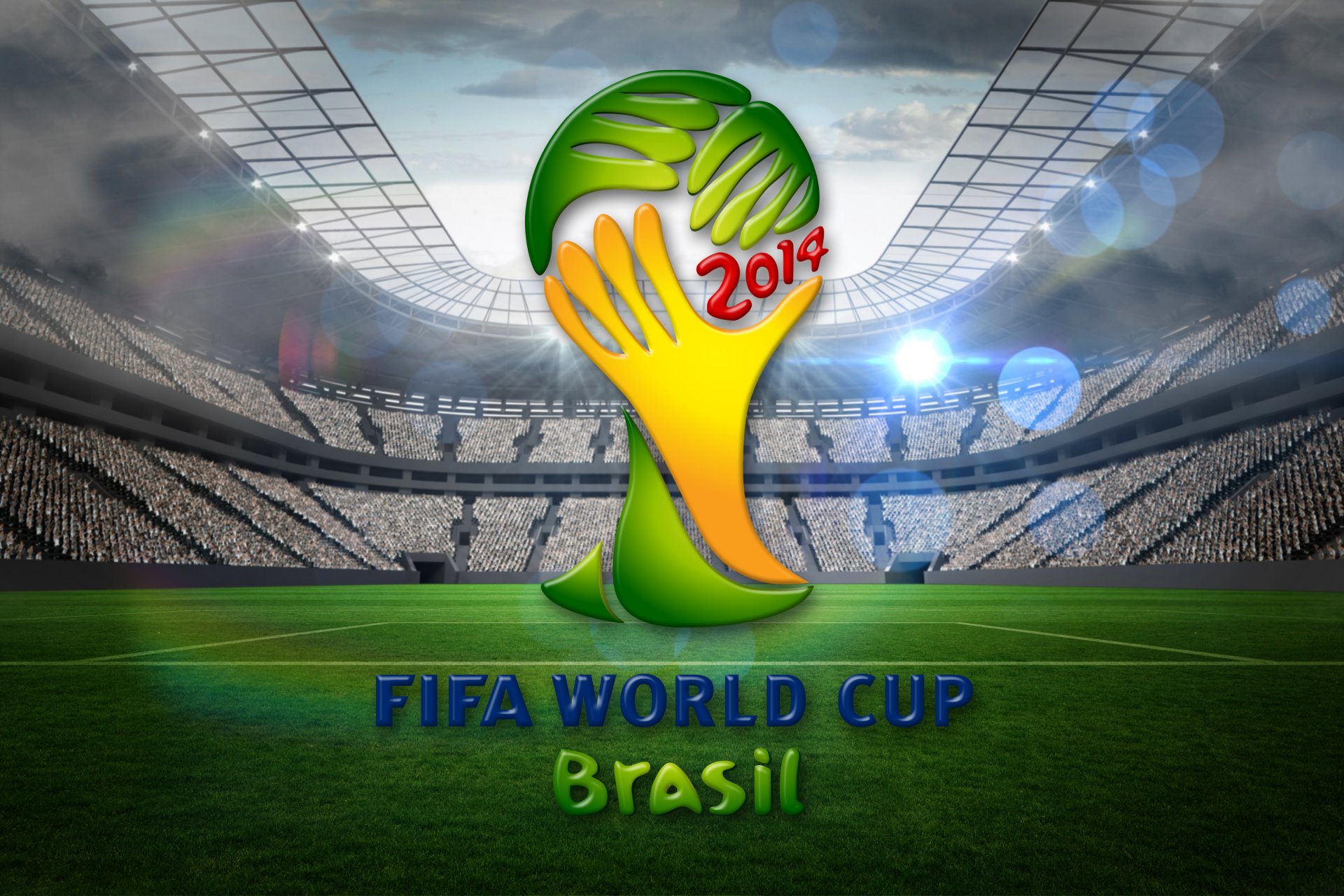 brasil fifa world cup 2014 football stadium flag