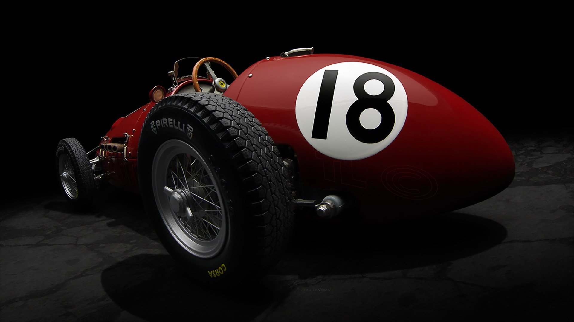 ferrari 500 f2 von 1952 auto sport hintergrund