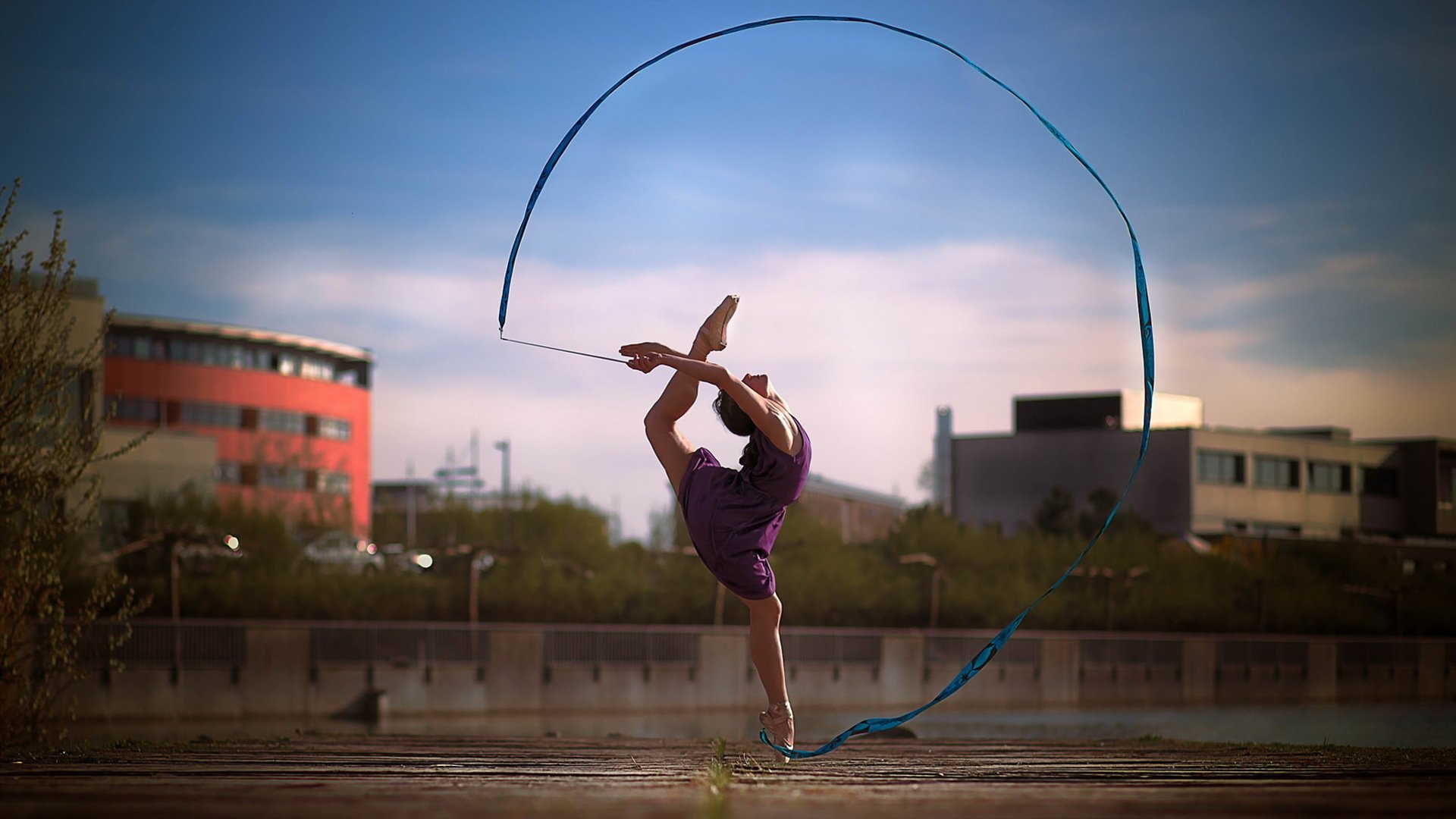 fille bande gymnastique