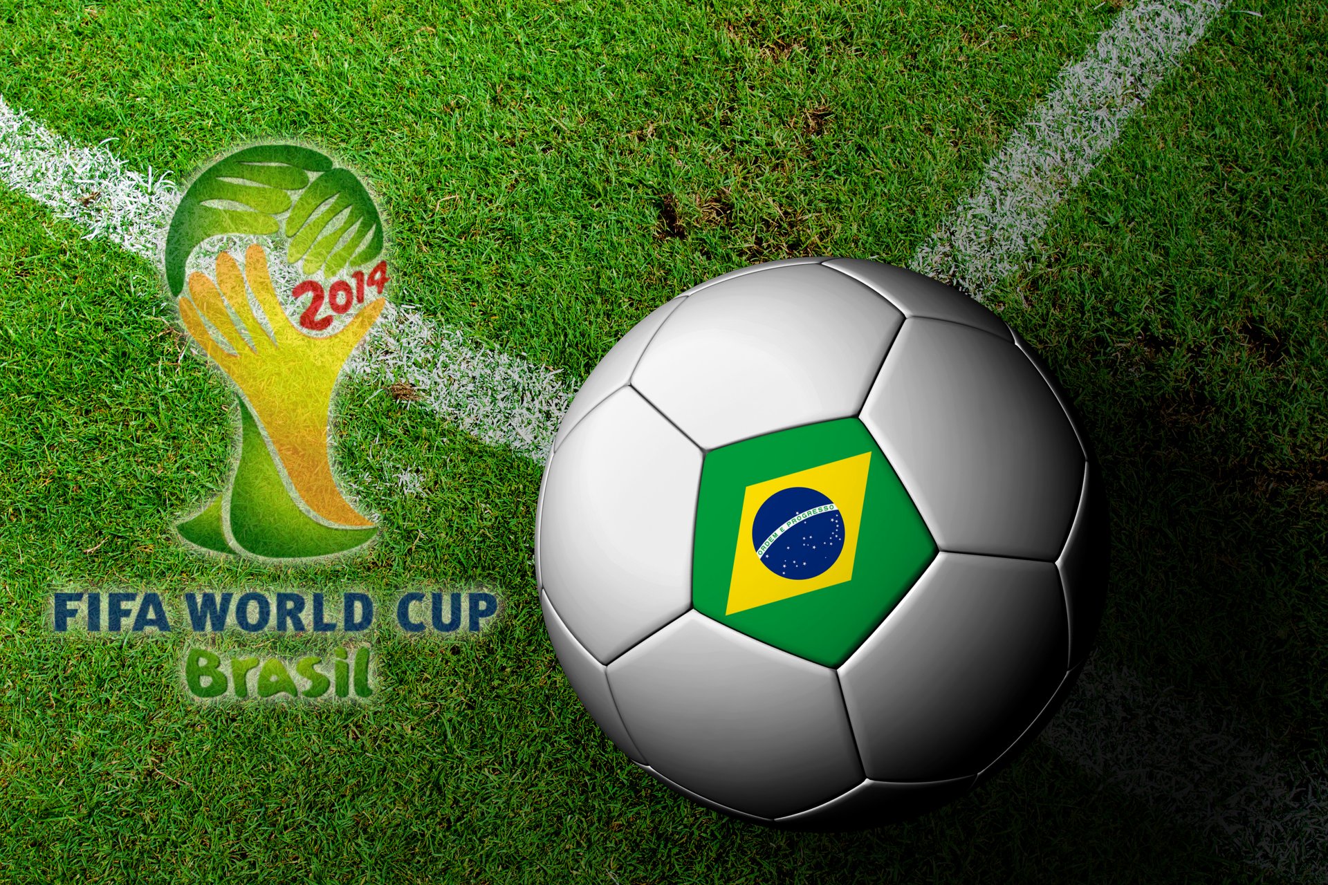 brazil fifa world cup 2014 soccer flag ball