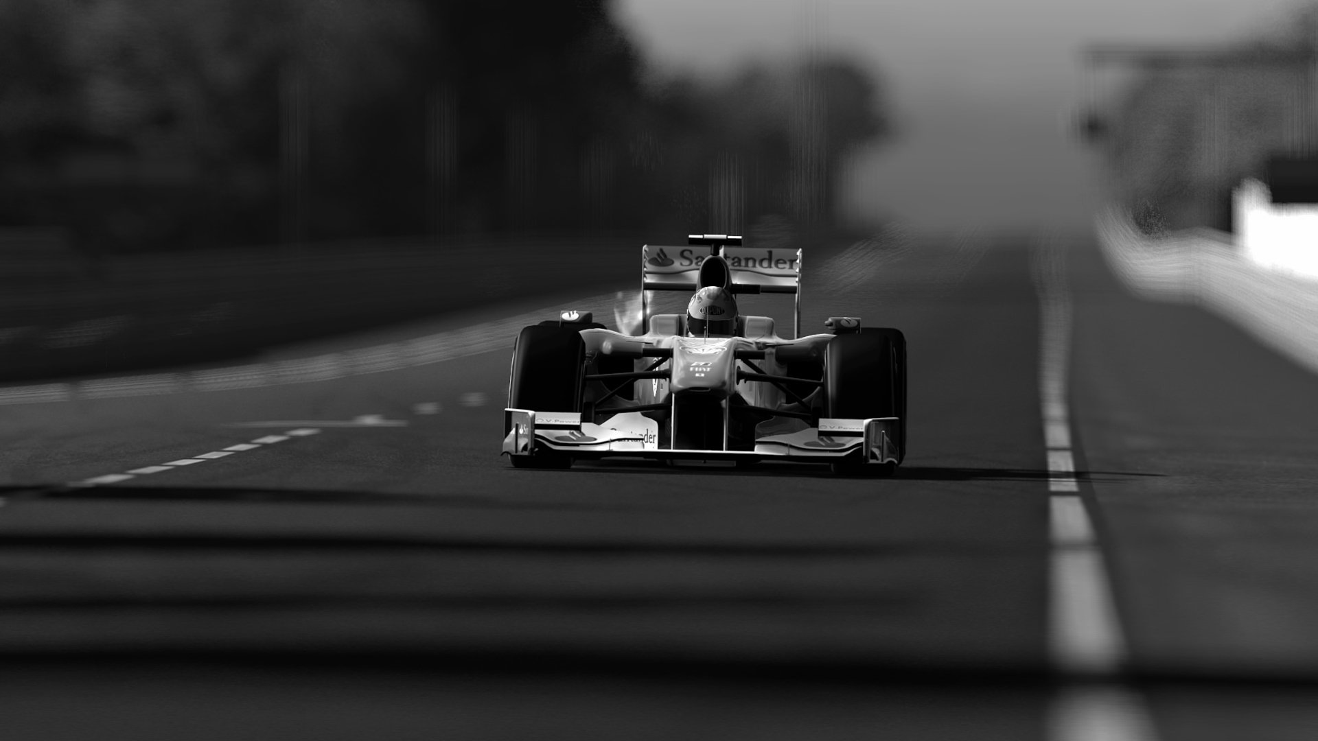 deporte fórmula 1 carreras bólido blanco y negro foto