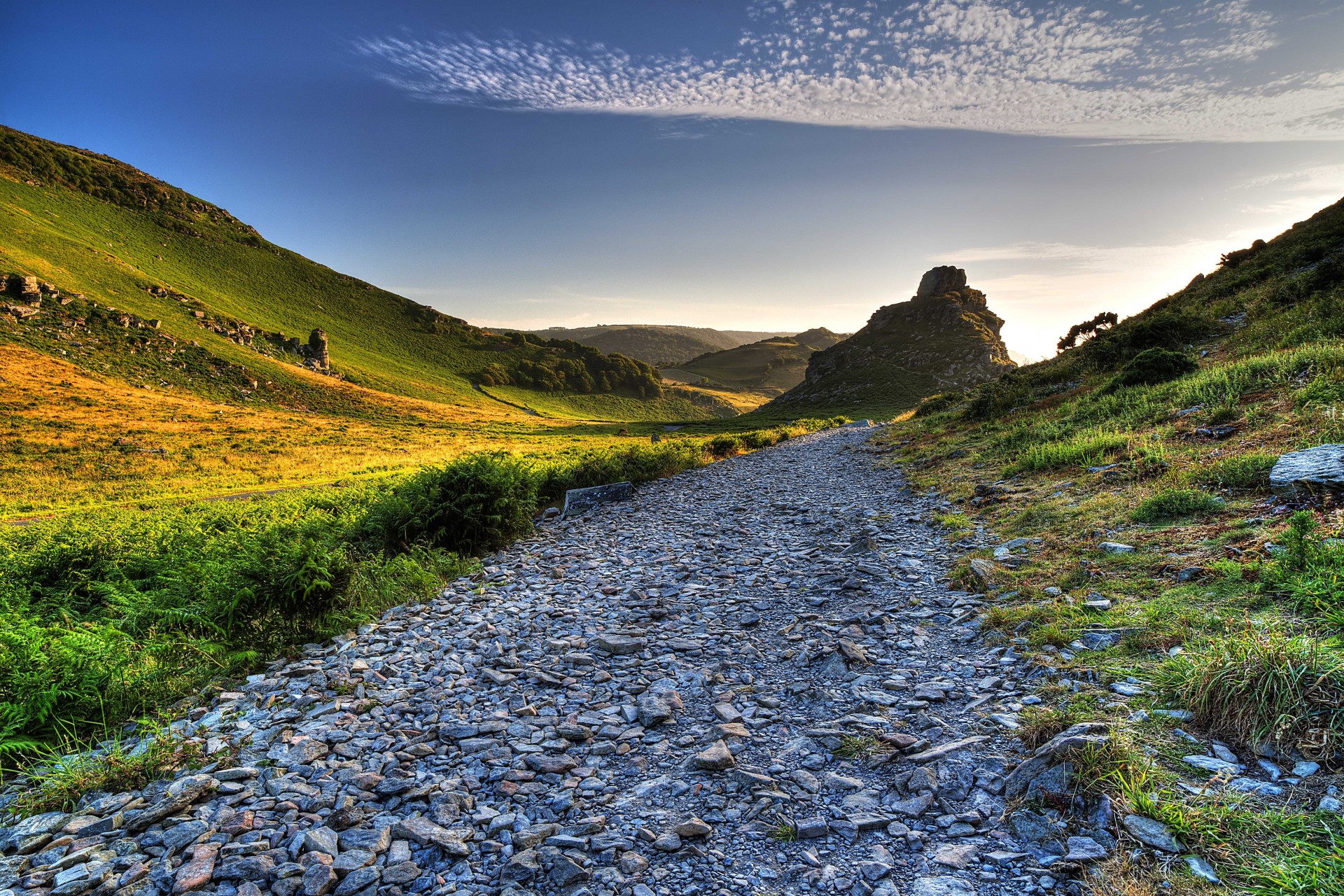 tones landscape hills exmoor united kingdom rock