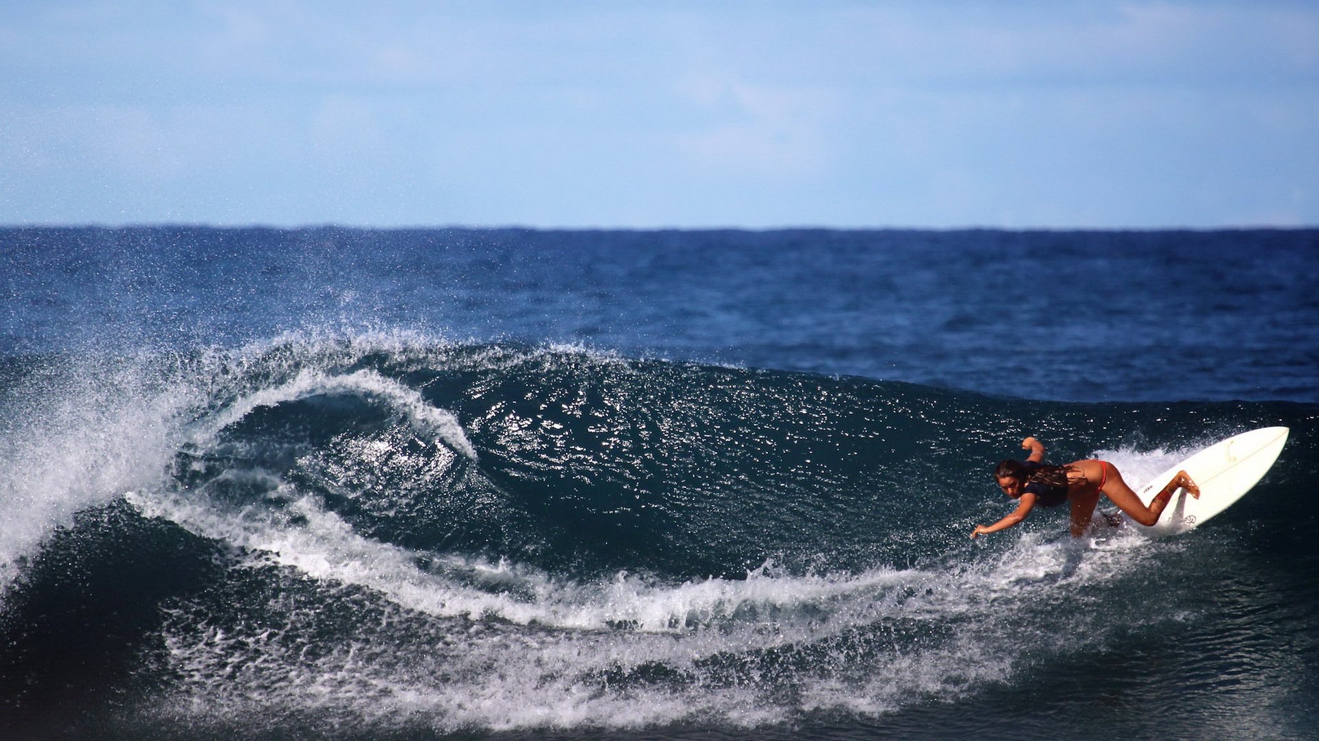 girl wave board sport