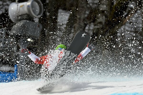 Snowboardzista na Zimowych Igrzyskach Paraolimpijskich w Soczi 2014