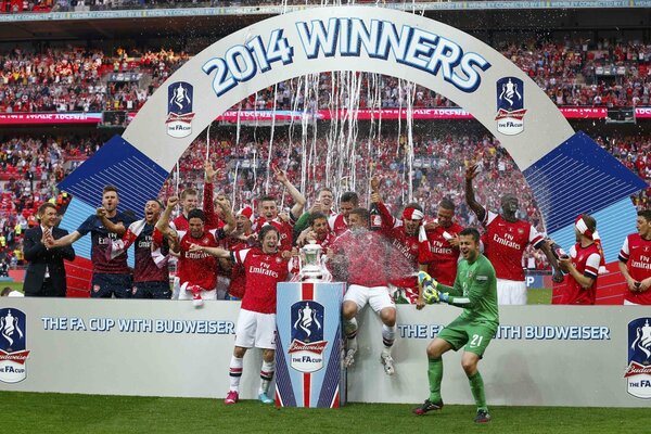 Gunners dell Arsenal Football Club in FA Cup