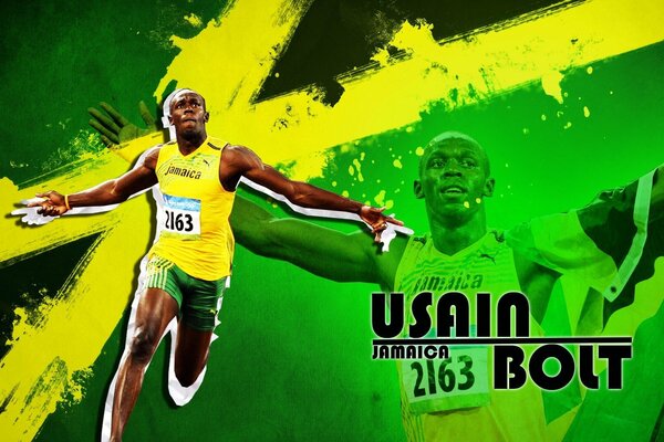 Usain Bolt is the fastest athlete from Jamaica