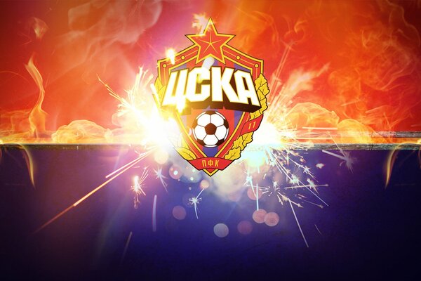 The badge of the CSKA Football sports club