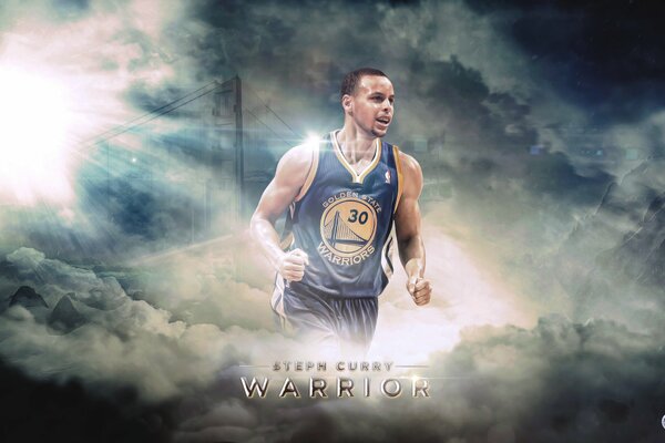 Giocatore di basket Stephen Curry al numero 30