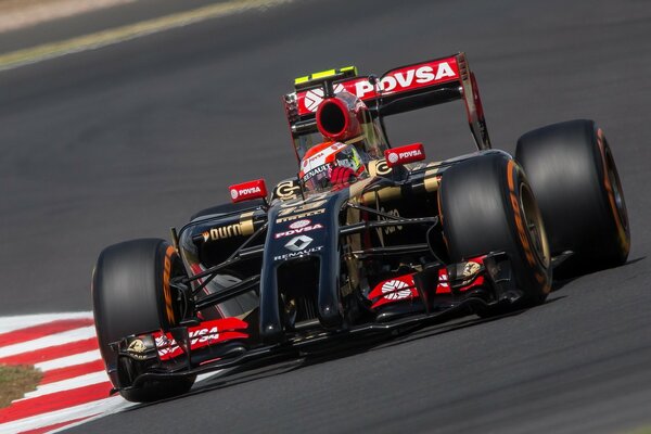 Lotus renault Formel 1 rast schneller als der Wind