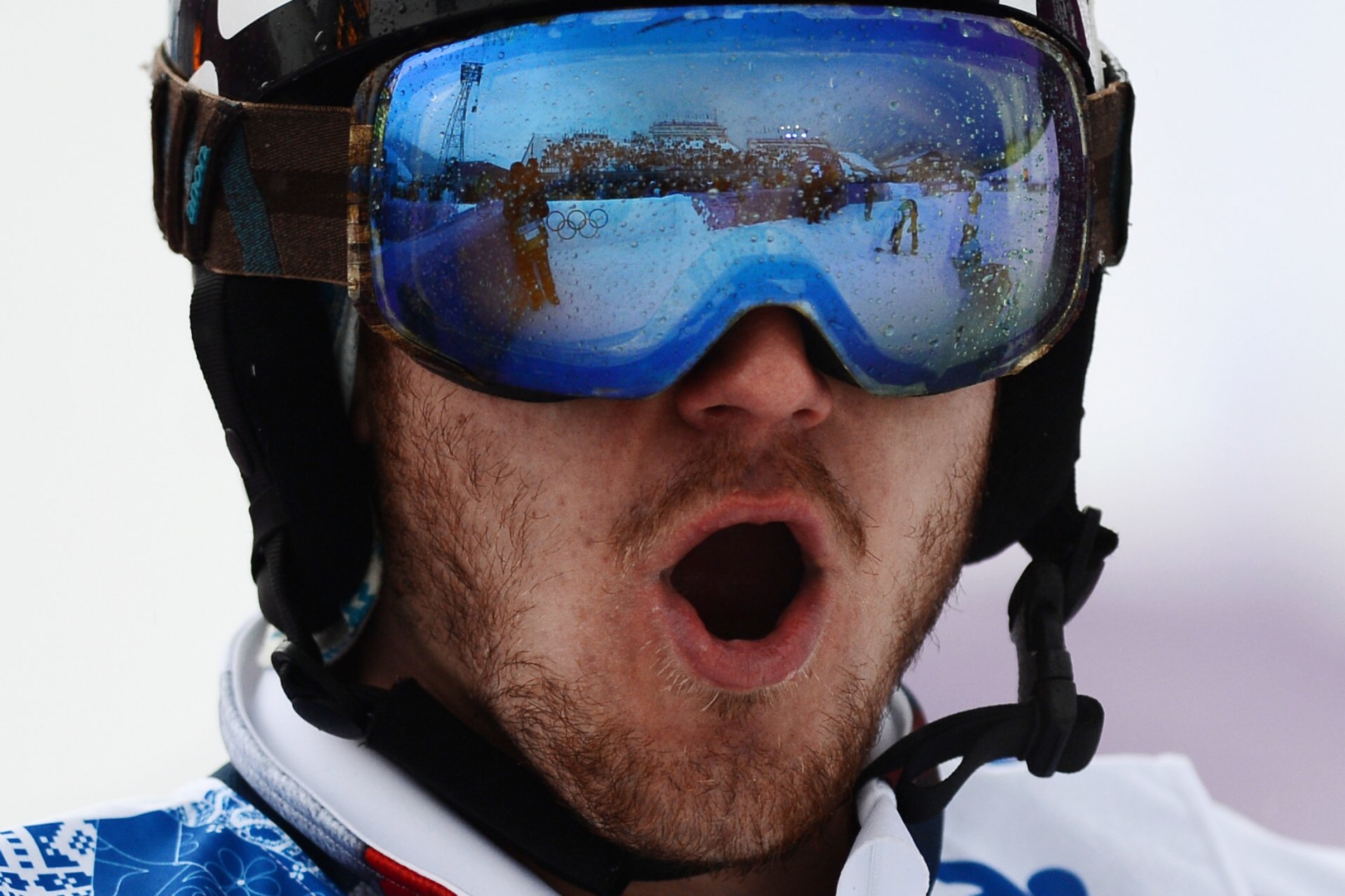 nikolai olyunin gafas reflexión wow snowboarder sochi 2014 medallista de plata juegos olímpicos snowboardcross rusia