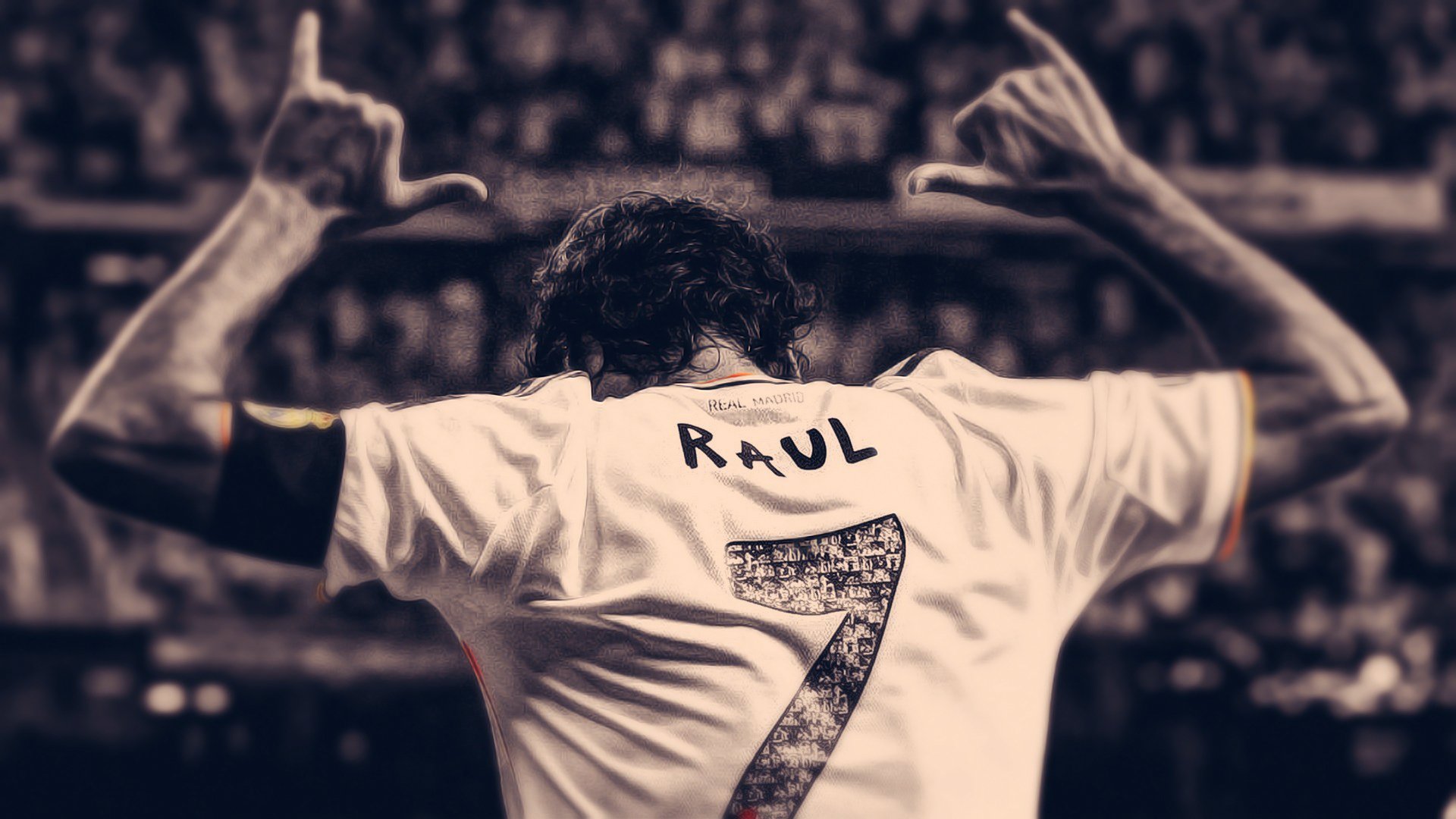 raul real madrid football sports player legend room seven