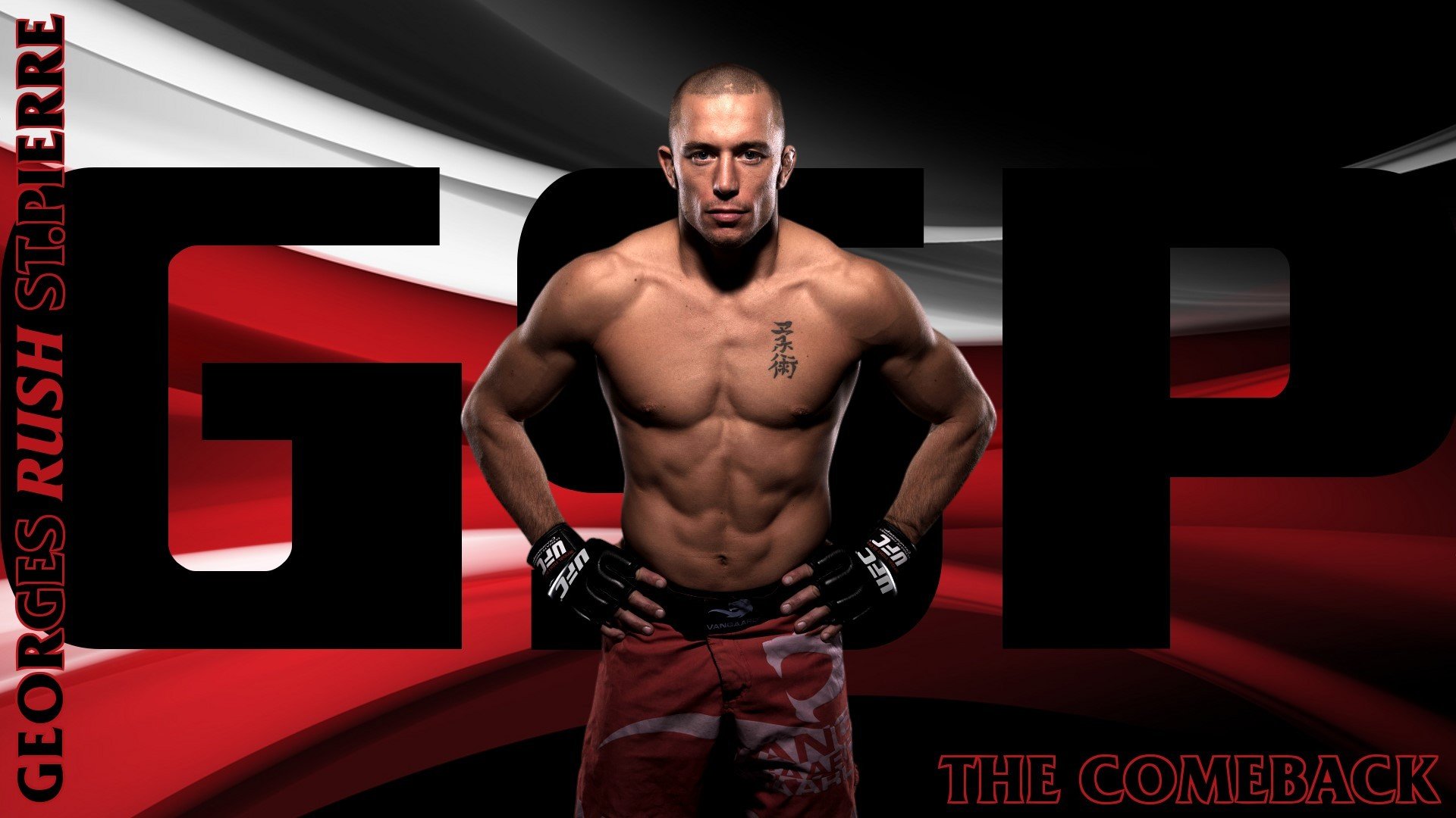 ufc georges st-pierre luchador artes marciales mixtas campeón