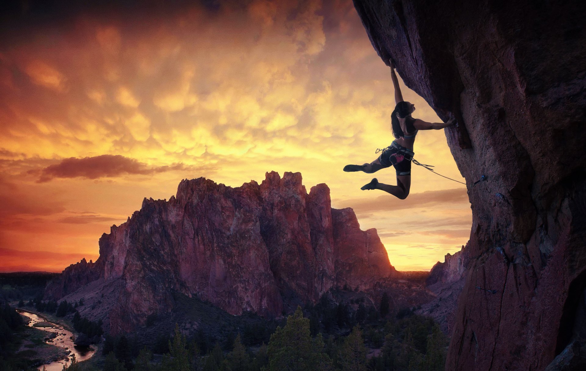 ports active recreation mountain climbing climber amanda clark mountain rock oregon smith rock state park