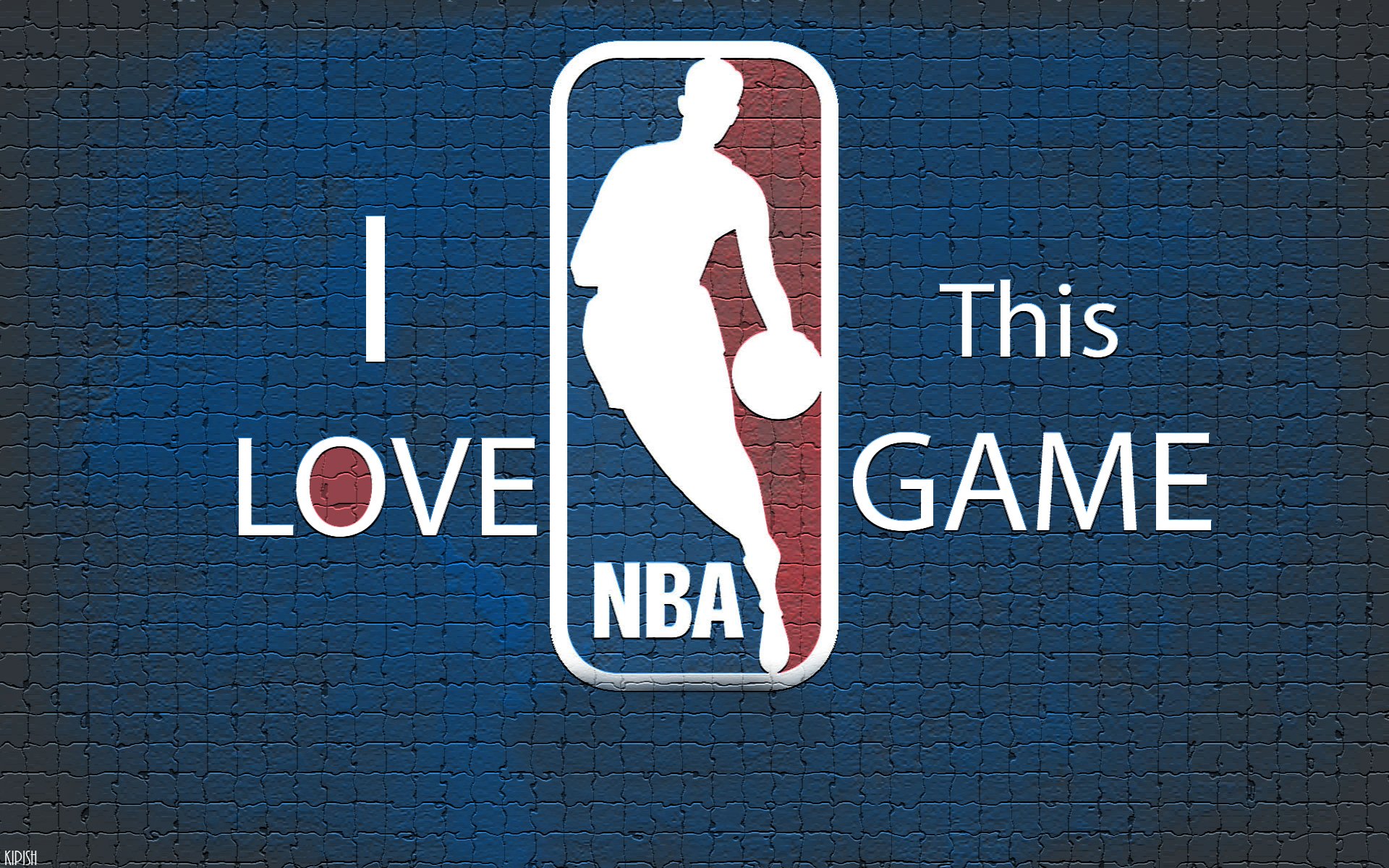 nba baloncesto logotipo fondo azul pared