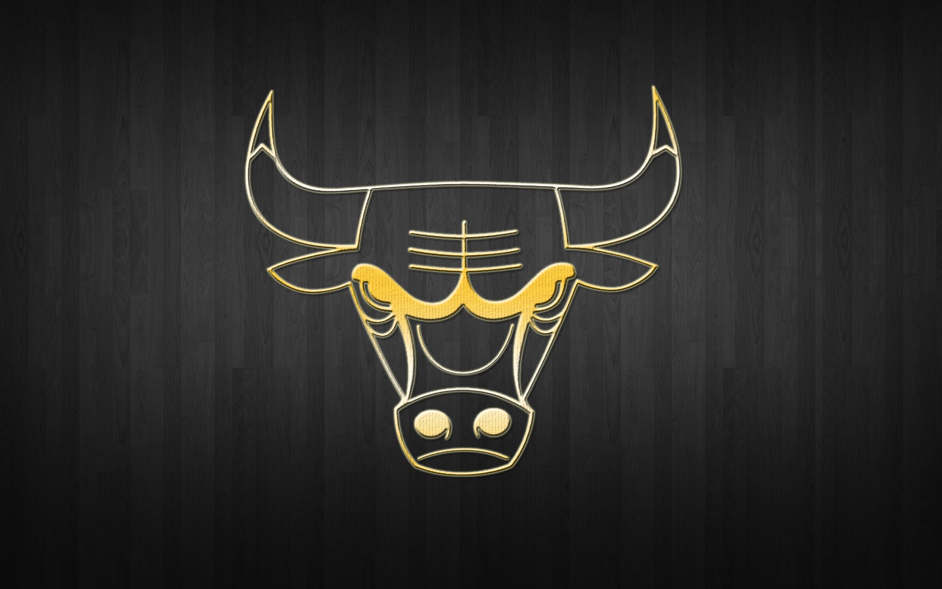 chicago bulls koszykówka nba logo tło złoto