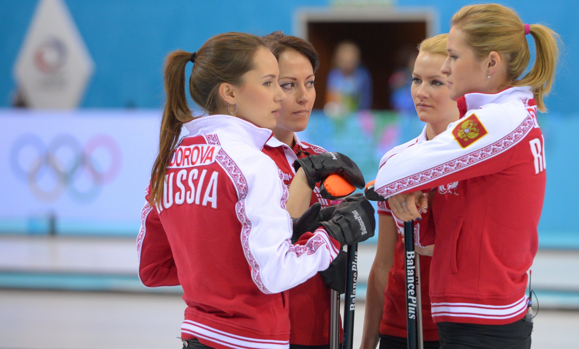 squadra femminile alexandra saitova anna sidorova ekaterina galkina margarita fomina sochi 2014 xxii olimpiadi invernali russia