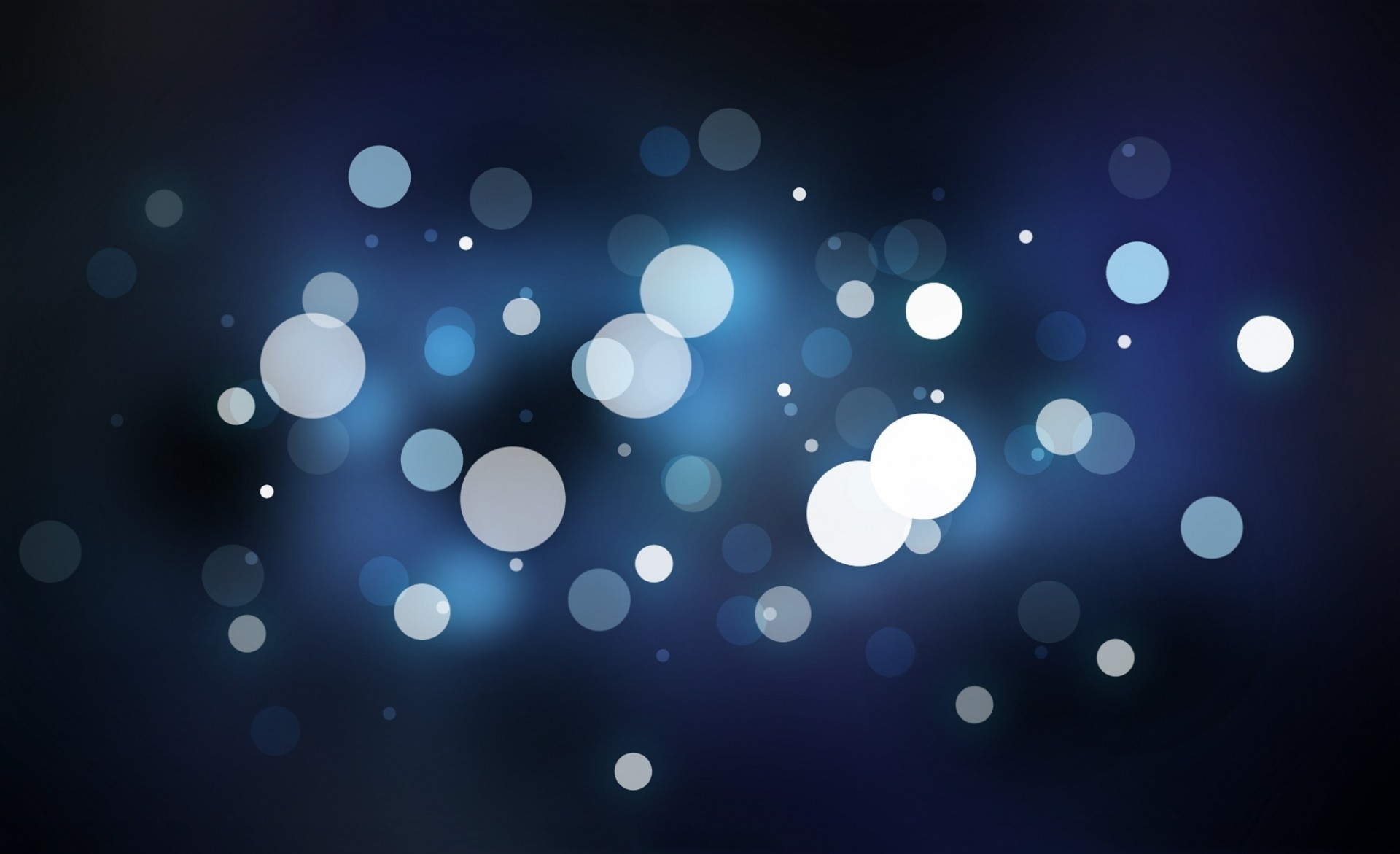 blues following bokeh illustration