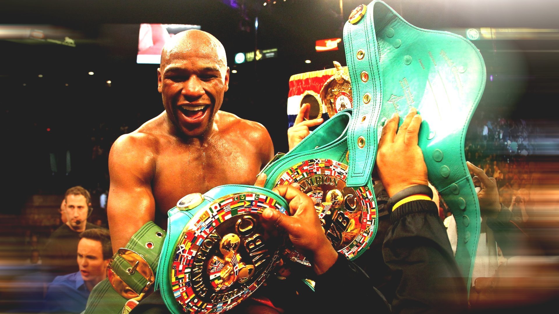 floyd mayweather jr. boxeo floyd mayweather cinturones de campeonato alegría campeón