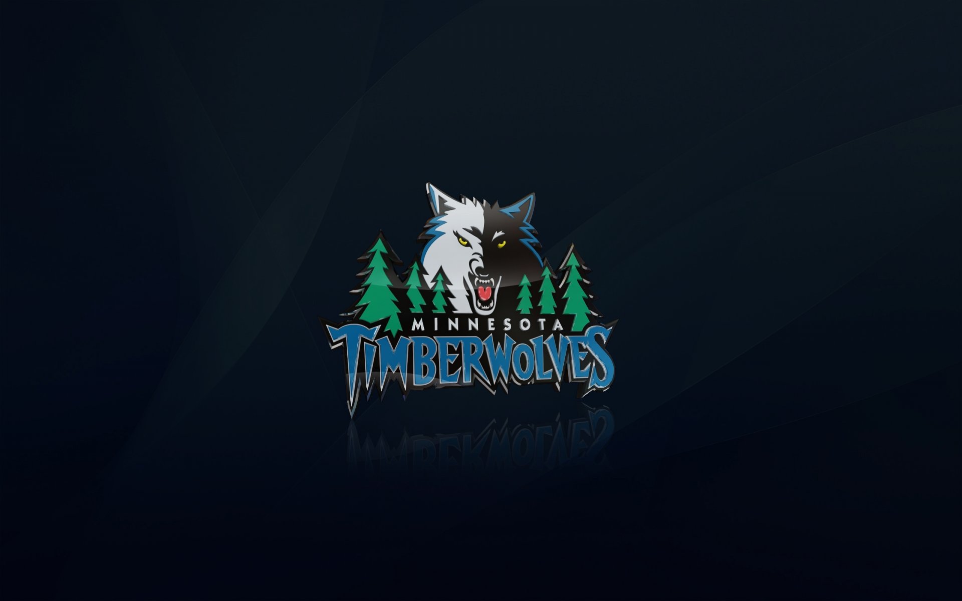 minnesota nba loups des bois logo loup bleu basket-ball