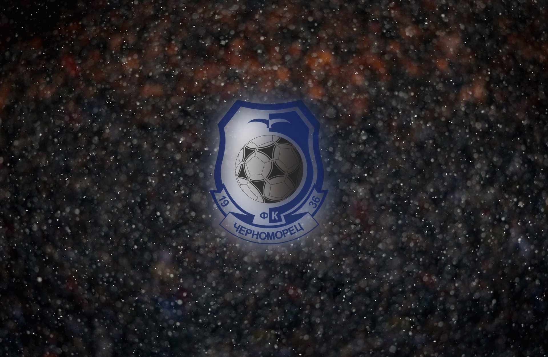 czornomoreć fc piłka nożna logo odessa tło