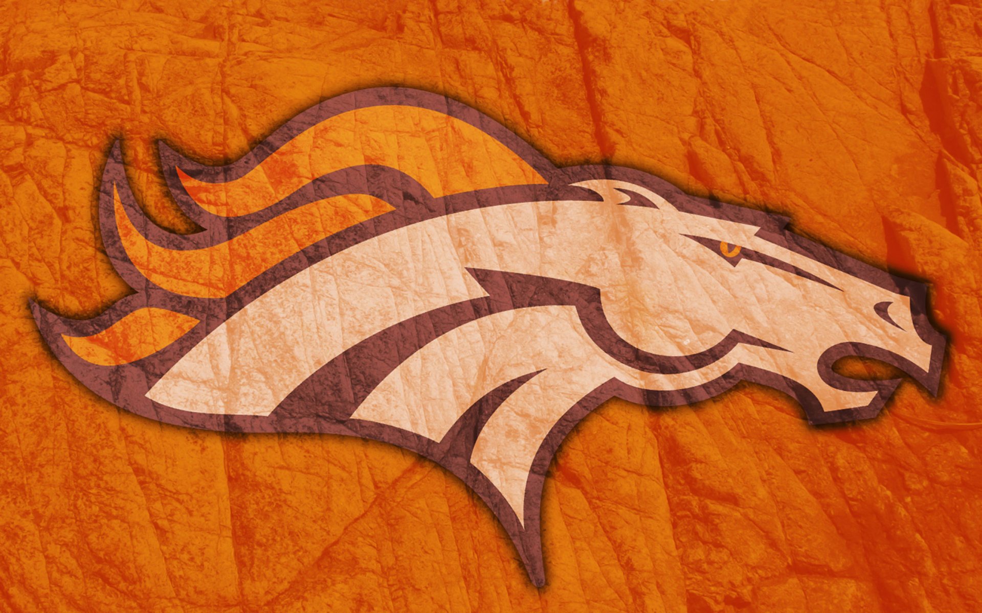 broncos de denver cheval tête crinière flamme dessin emblème football américain logo 2014