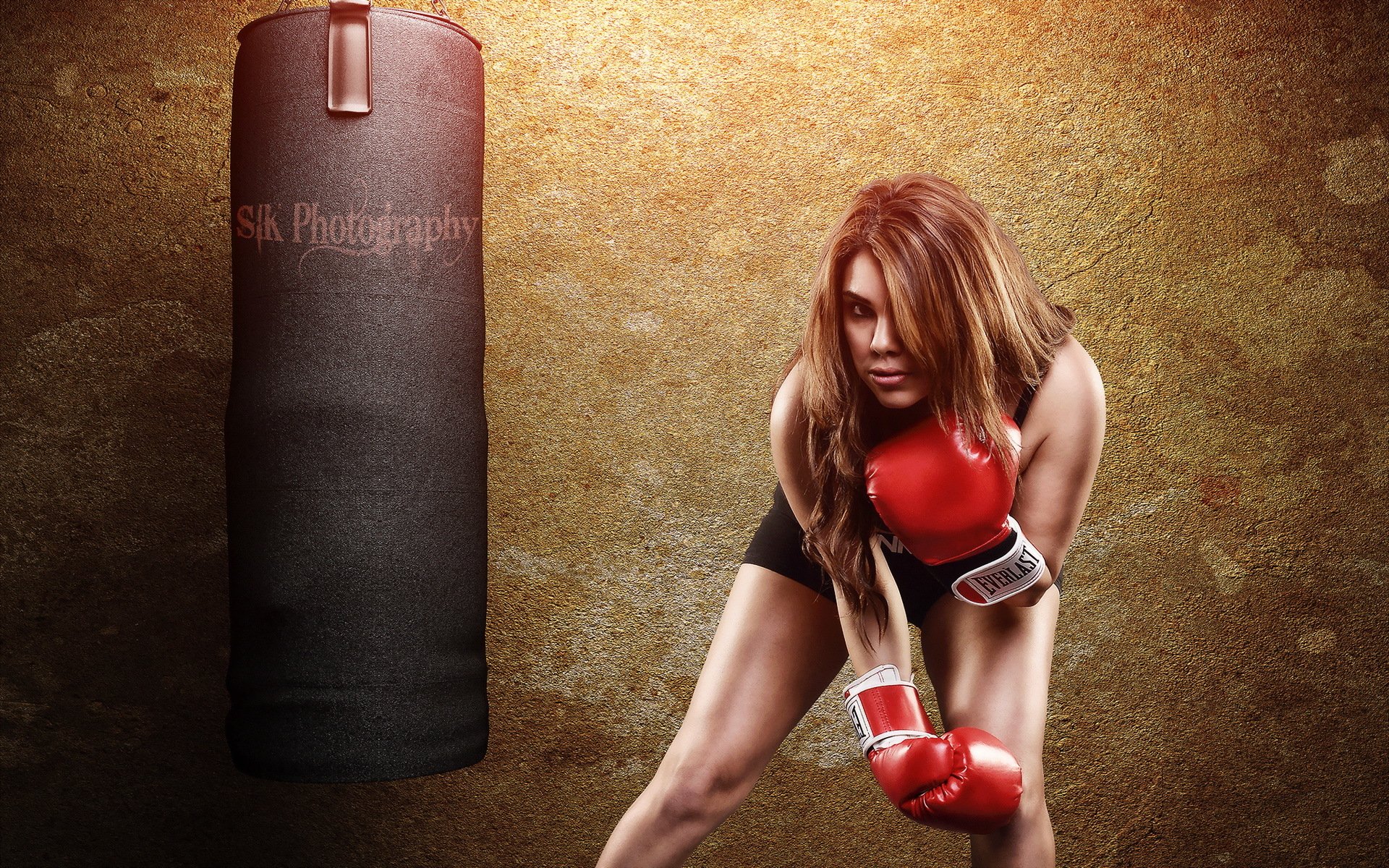 chica boxeo deportes entrenamiento