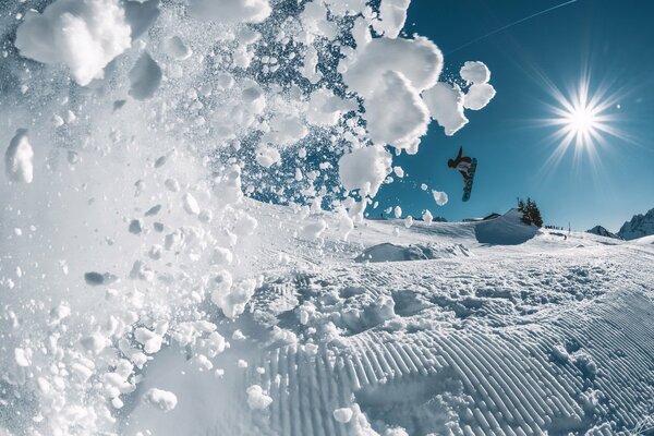 Snowboard sport divertimento invernale