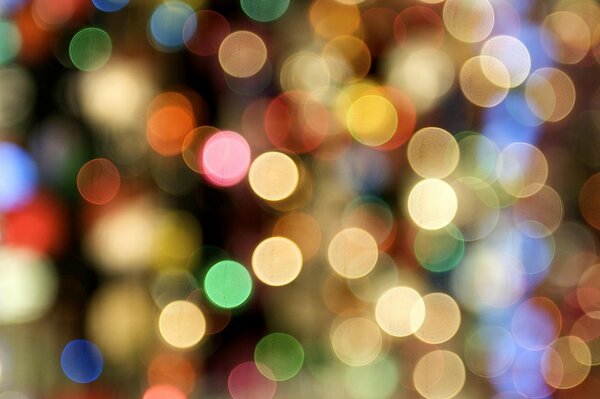 Bunte runde Bokeh Muster