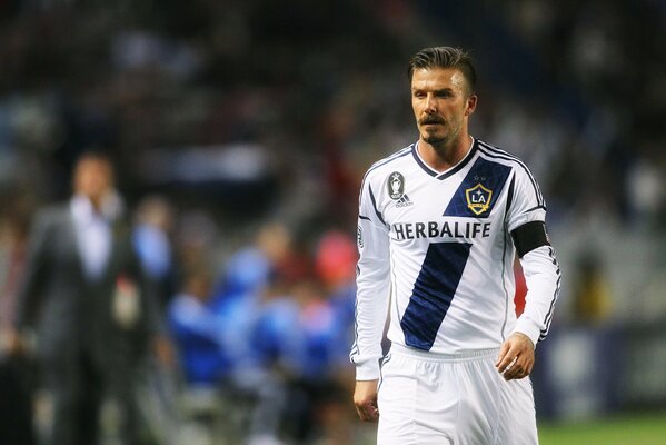 David Beckham alla partita di calcio