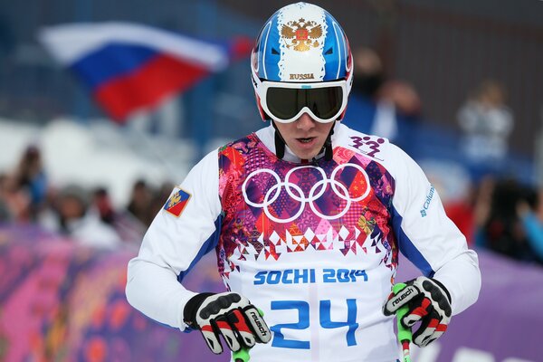 El atleta ruso Yegor Korotkov antes del Inicio