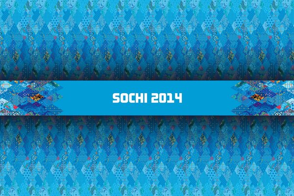 Emblème des jeux olympiques de Sotchi 2014, couleur bleue