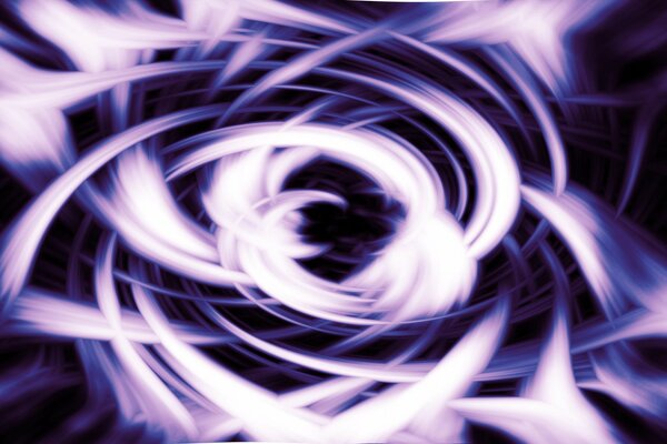 Abstract vortex of lilac and white tones