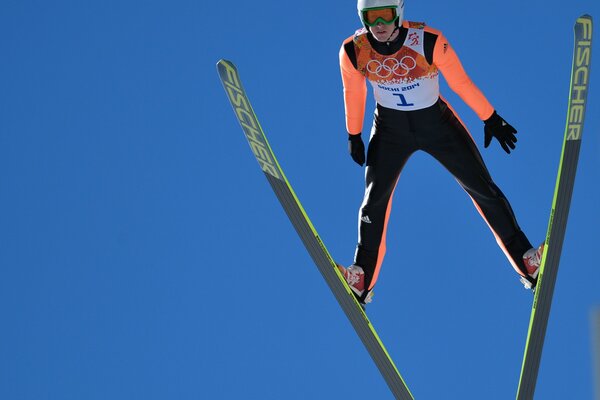 Evgeny Klimov skiing in Sochi- 2014