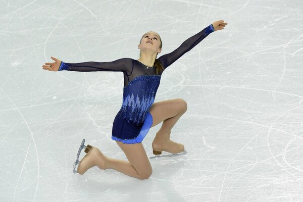 Patineuse Julia lipnitskaya à Sotchi 2014