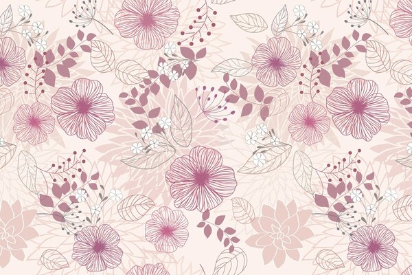 Flowers. Art. Texture. Pattern