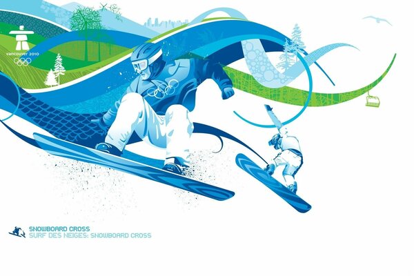 The 2010 Olympics in Vancouver. Snowboarder