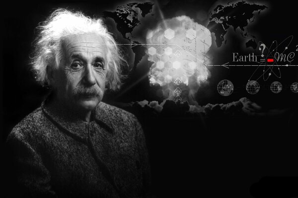 Naukowiec, fizyk i teoretyk Albert Einstein
