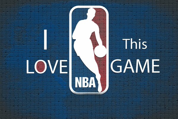 Logo su sfondo blu basket NBA
