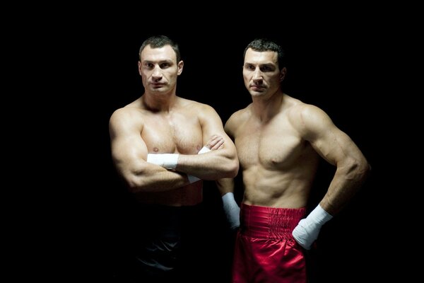 Boxing legends the Klitschko brothers