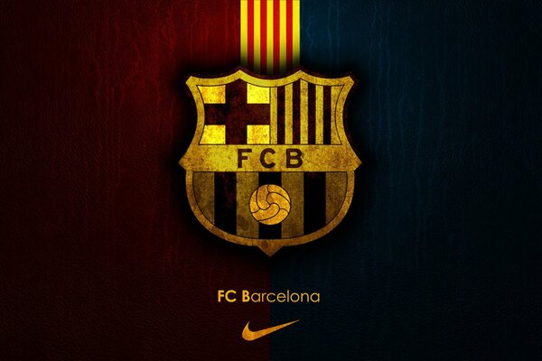 The emblem of the Barcelona sports club is cooler