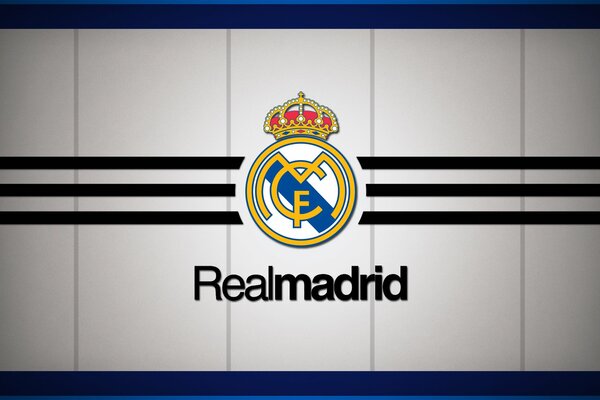 The emblem of the Real Madrid football club