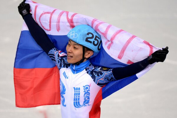 Victor Ahn won the gold medal at the Olympics